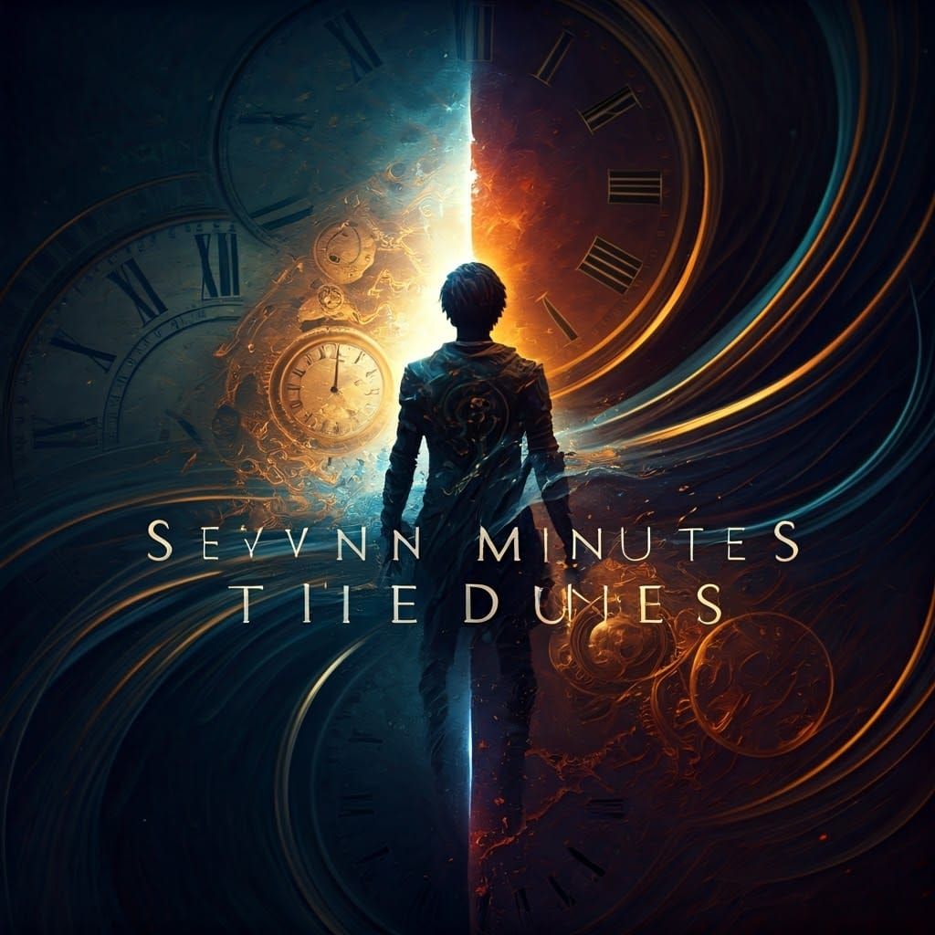 Surreal Figure Between Realities in Dreamlike Matte Painting