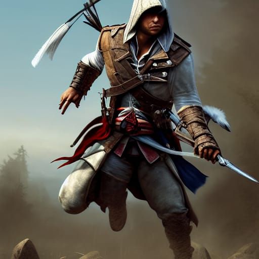 Detailed Assassin Portrait in Fantasy Art Style