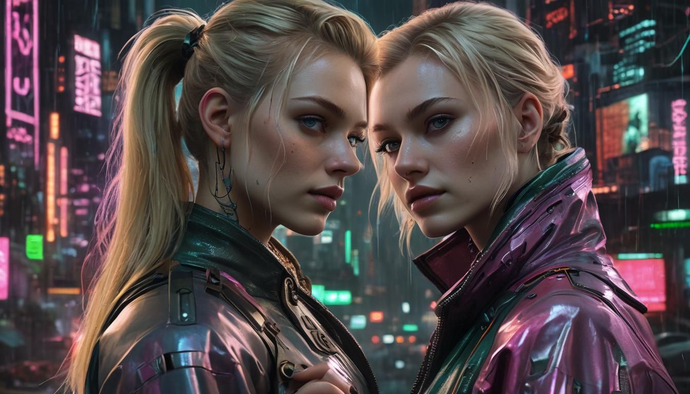 Cyberpunk Ripperdoc Portrait in Night City Workshop