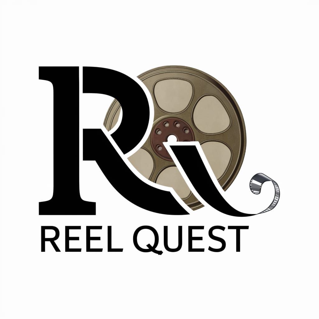 Reel Quest Logo: Film Reel 'Q' Design