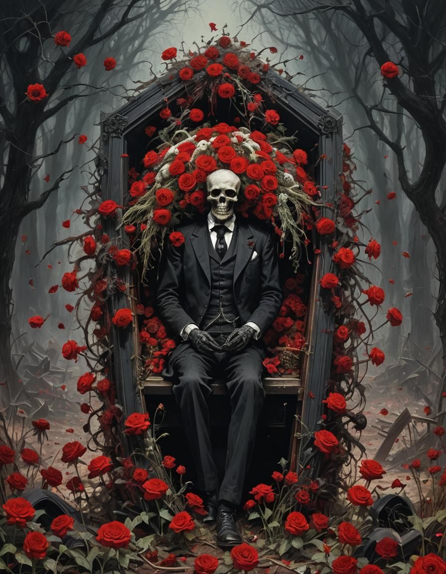 Victorian Funeral: Gothic Horror With Rotting Flowers
