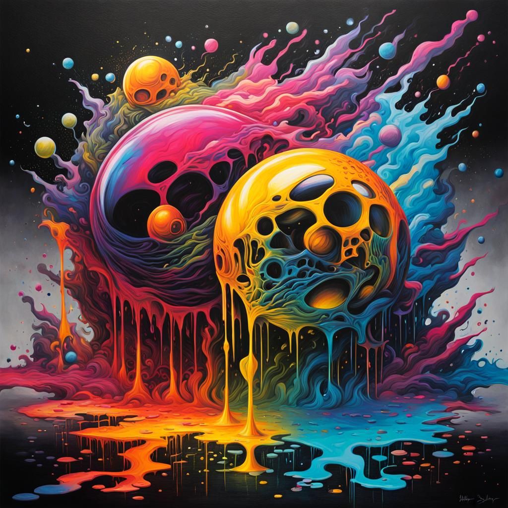 The Three-Body Problem as Graffiti Street Art