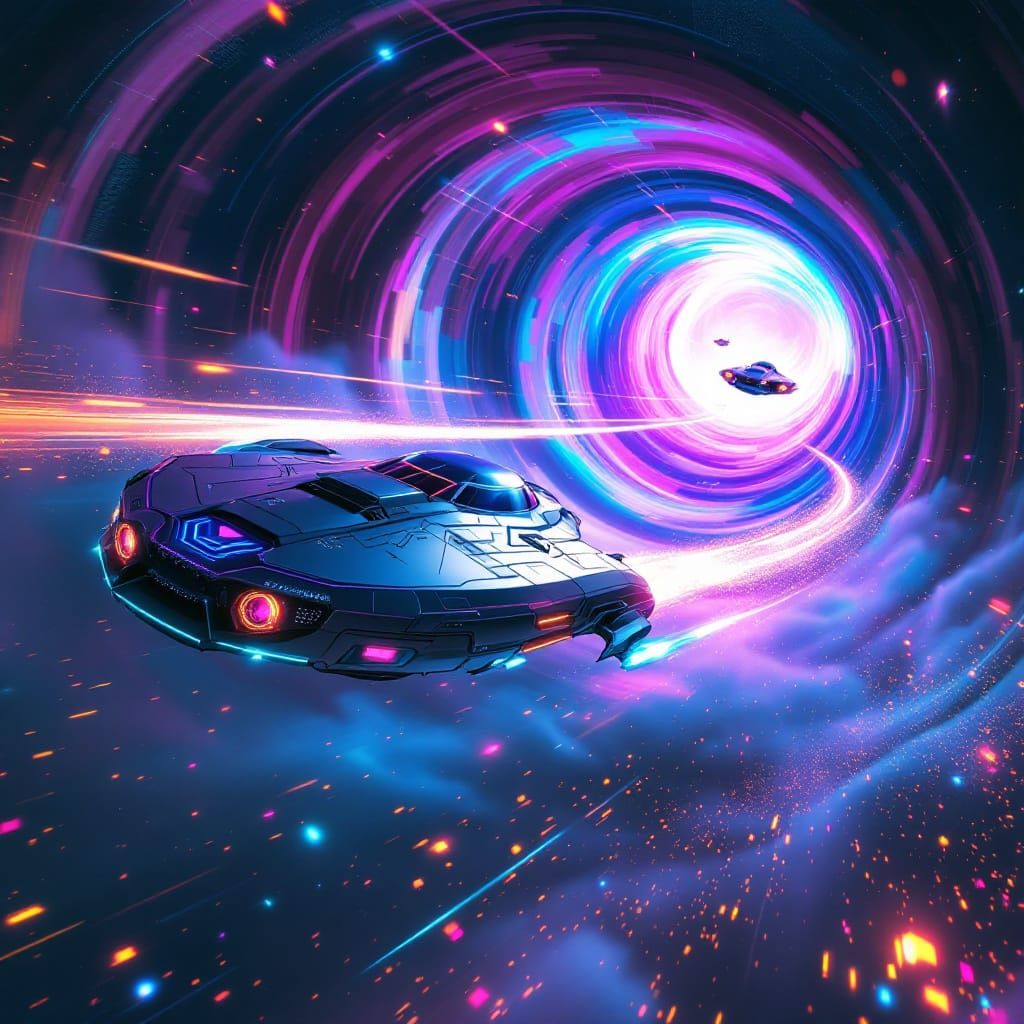 Hyperspace Race Fantasy Concept Art