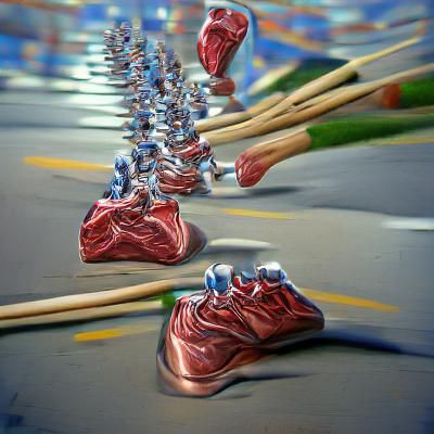Hyperrealistic 3D Rendering: Marching Figures in 8K