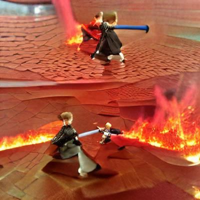 Obi-Wan vs. Anakin: Duel on Mustafar