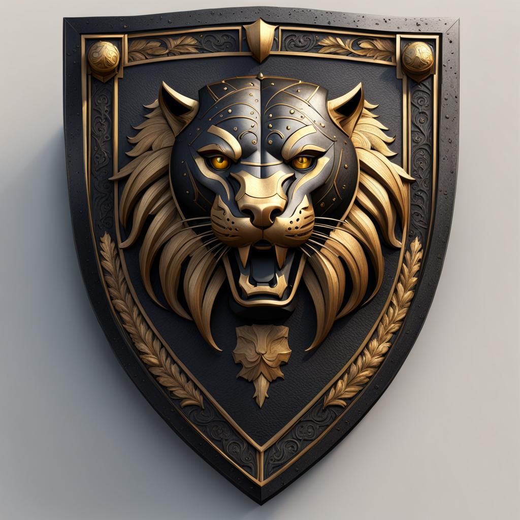 Heraldic Coat of Arms in Medieval British Style