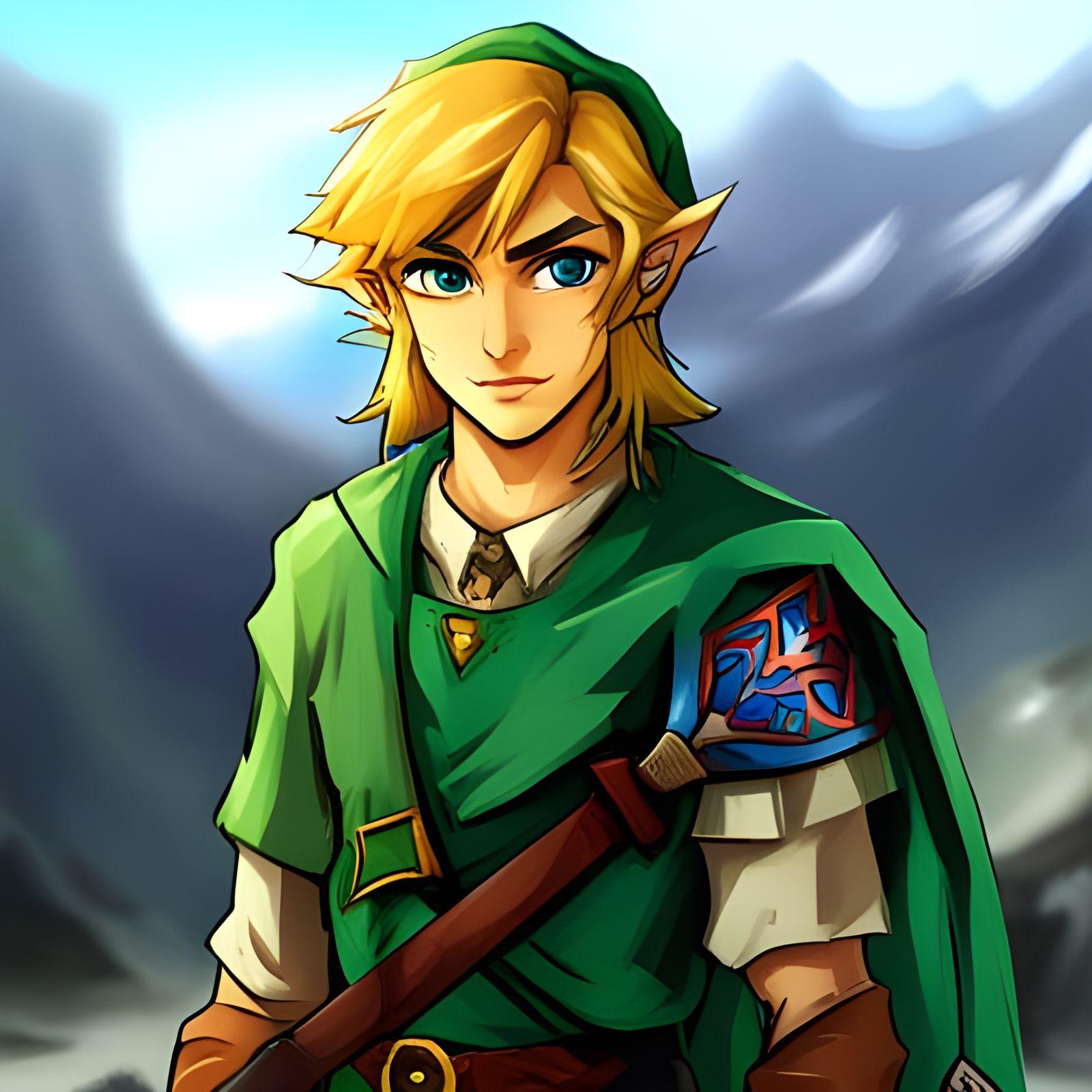 Stylized Image of Link from Zelda