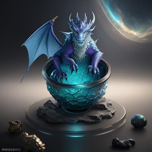 Baby Dragon in Jewelry Box: Magical Realism