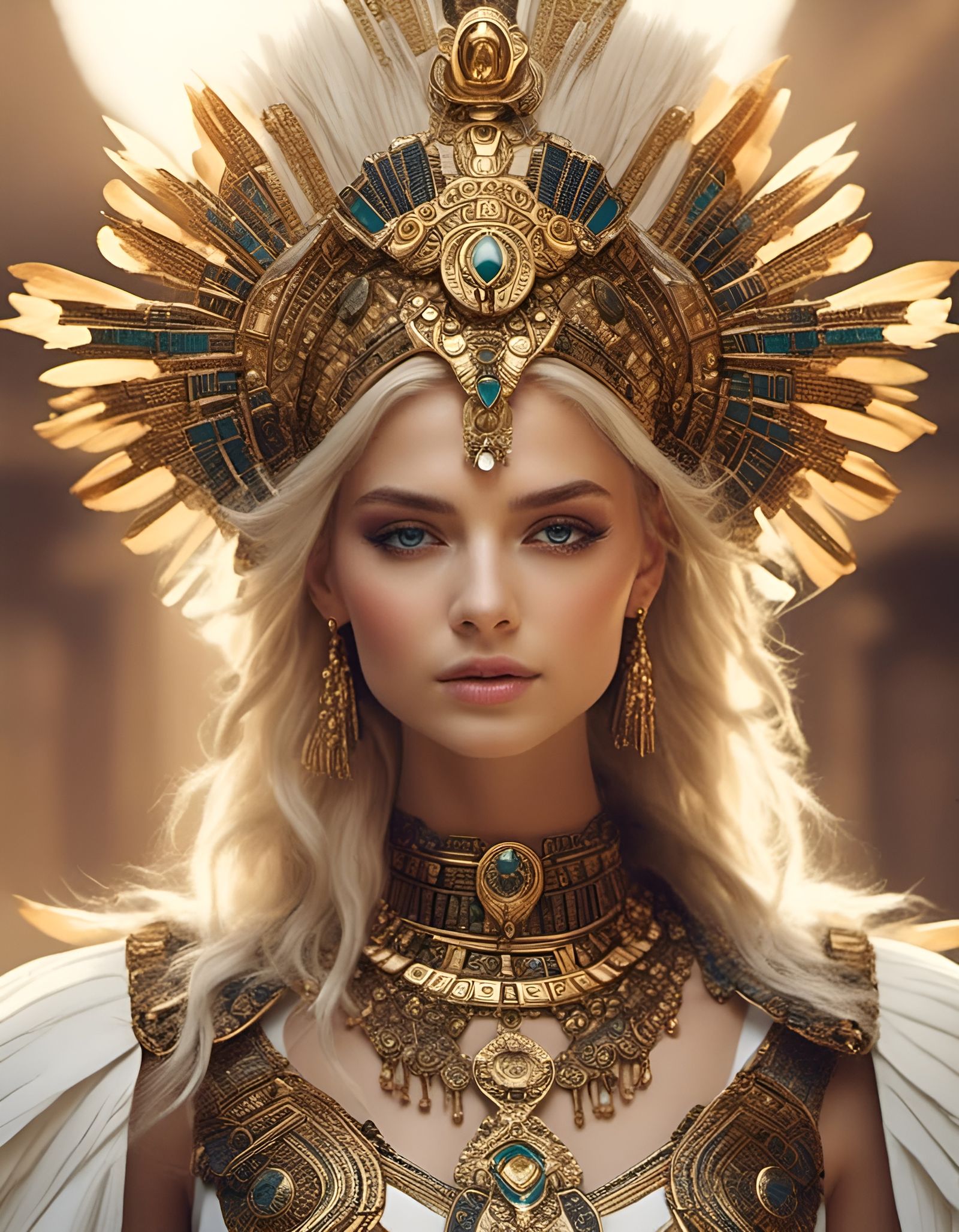 Elegant Ancient Princess in Regal Attire