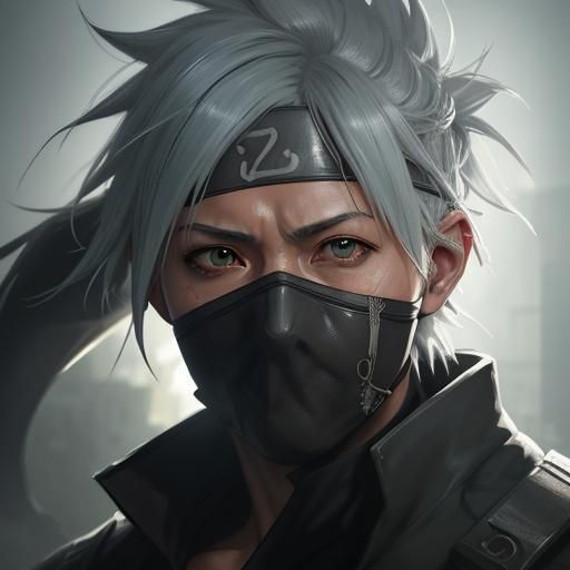 Hyperdetailed Portrait of Kakashi Hatake