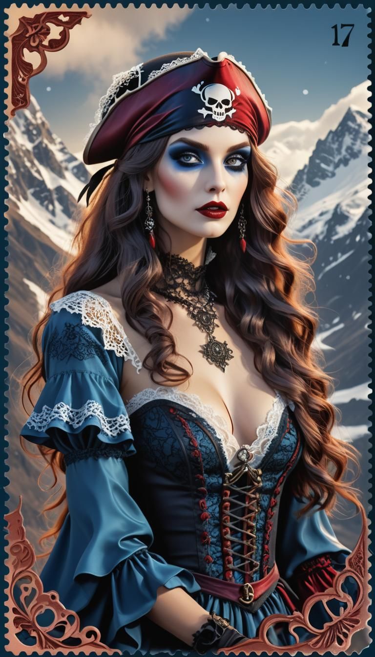 Pretty modern  Pirate vampire woman as sexiest woman,  , cre...