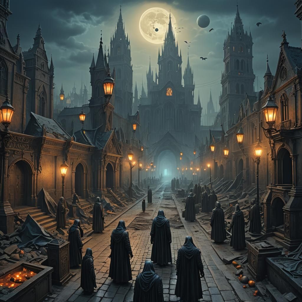 Gothic City of the Dead: Fantasy Concept Art