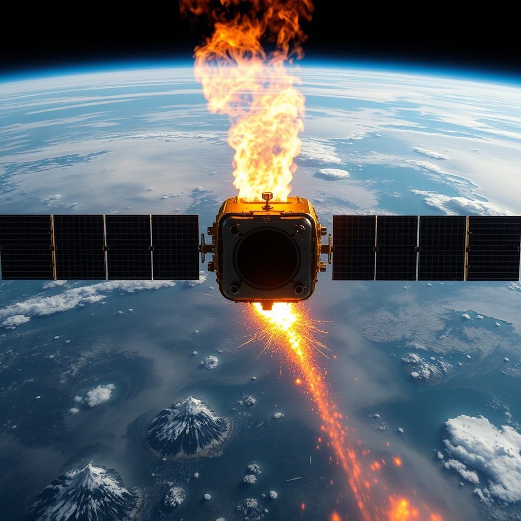 Spectacular Reentry of the VENUS Space Probe in a Fiery Blaz...