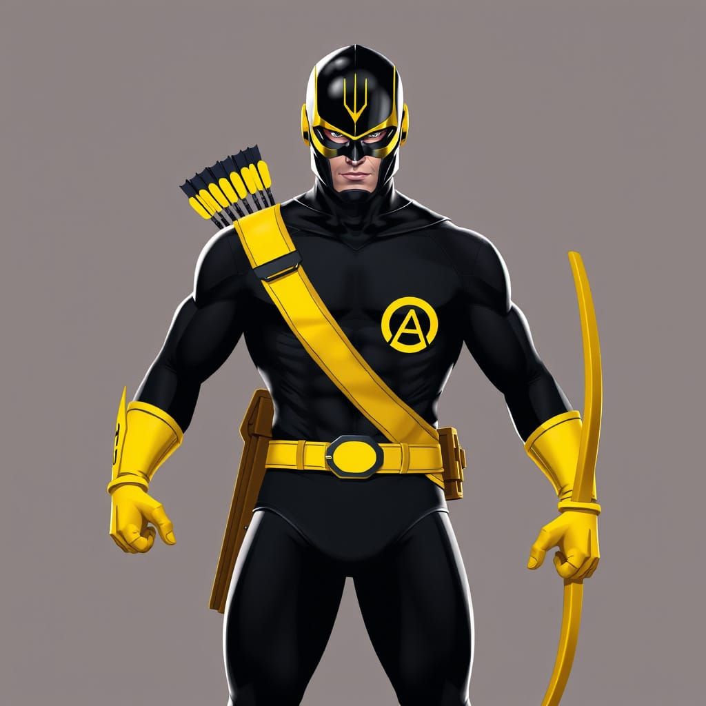Dynamic Hero in Modern Comic Book Style