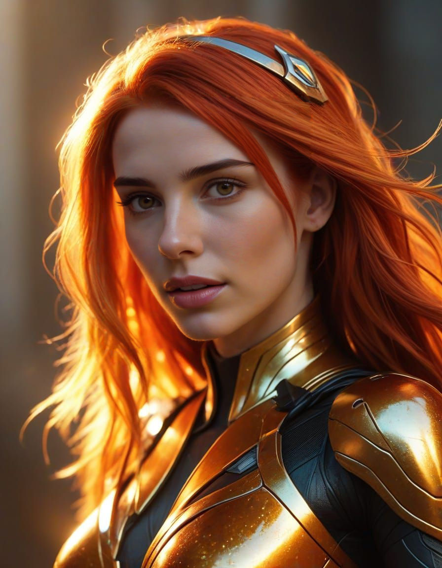 Starfire Alien Princess Cinematic Portrait