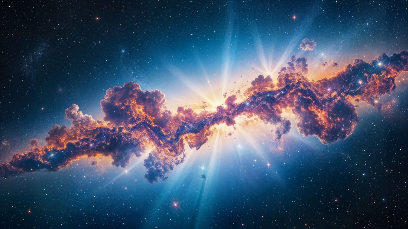 Eternal Cosmic Love Unfolds in Abstract Galaxy