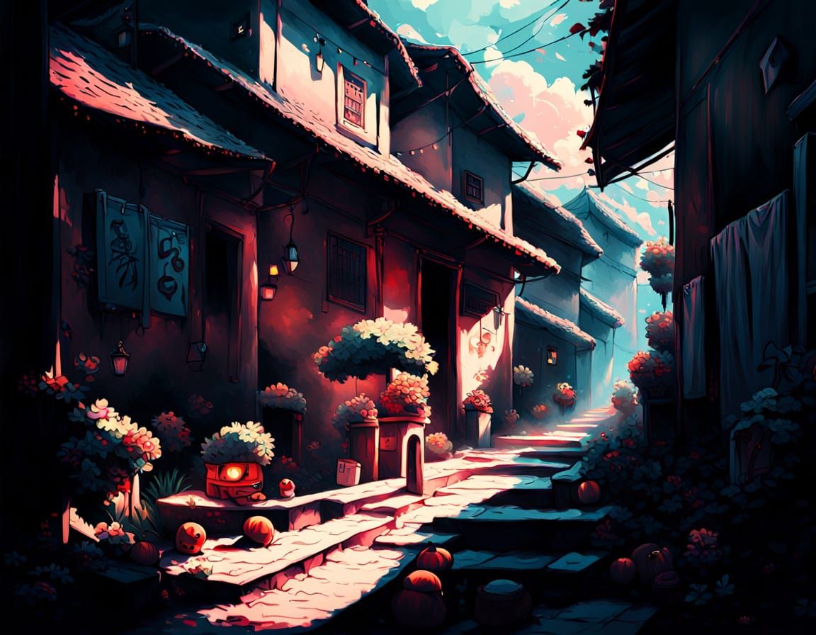 Dramatic Kawaii Art in the Style of Caravaggio