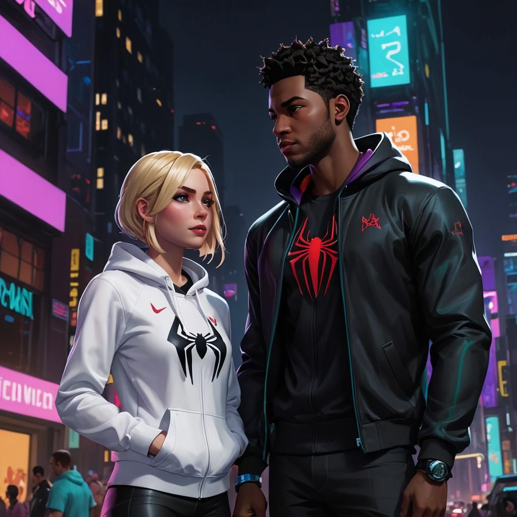 Marvel’s Miles Morales and Spider-Gwen in Vibrant, Dynamic P...