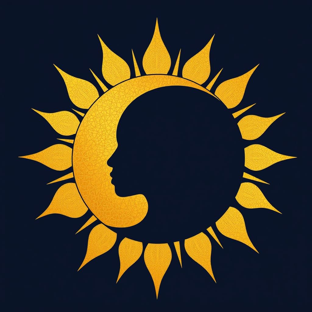 ÌMỌ́LẸ̀: African-Inspired Spiritual Sun Logo