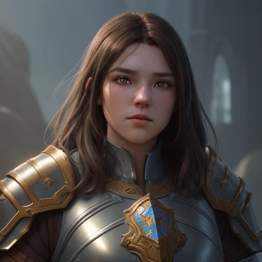 Dwarf Paladin Portrait in Dynamic Lighting