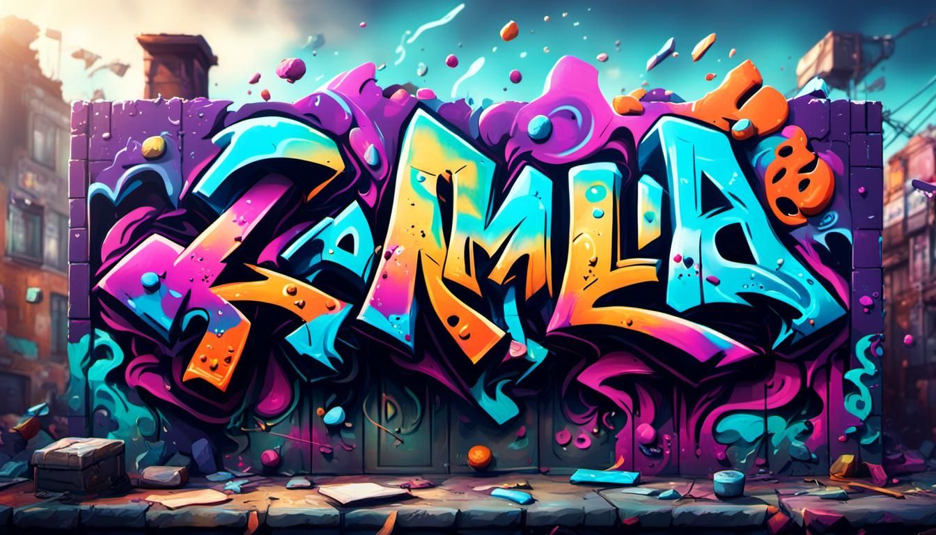 Graffiti Art of the Name Camila