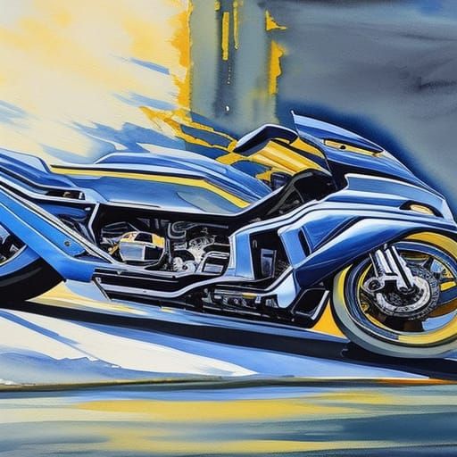 Deus Ex Machina as Gouache Watercolor Painting