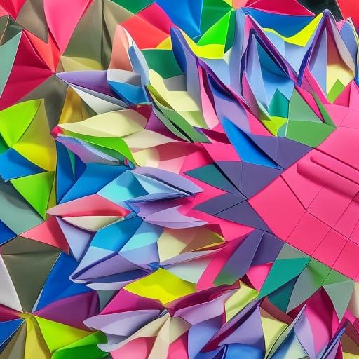 Origami Possum Papercraft in 8K Resolution