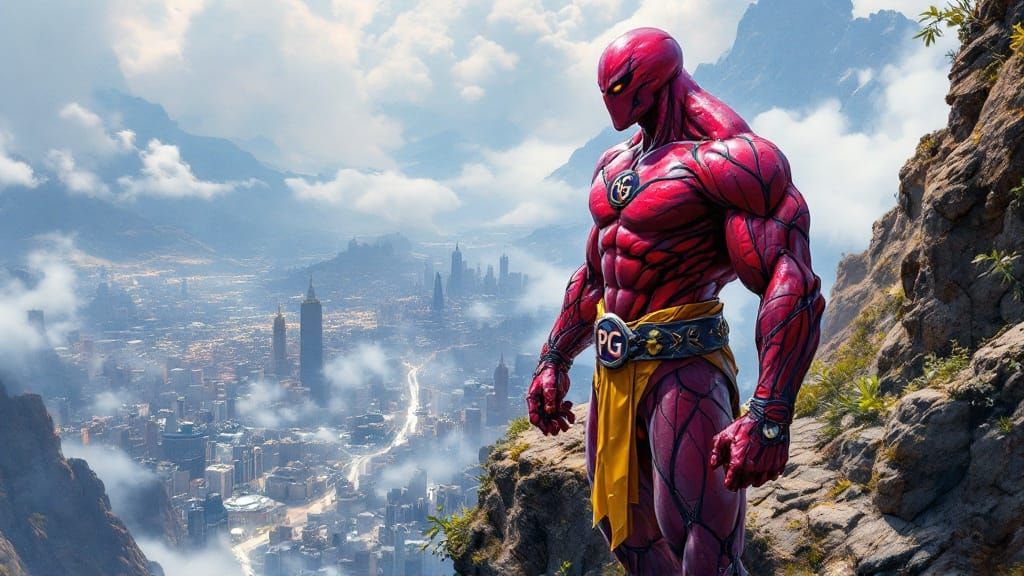 Mighty Pomegranate Overlord Descends Upon the City