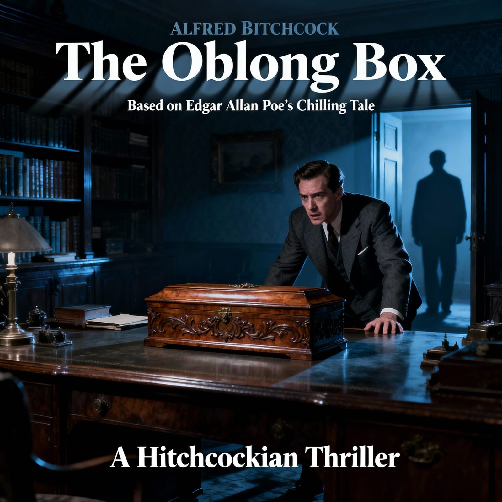 Hitchcock Thriller Movie Poster for Poe's Oblong Box