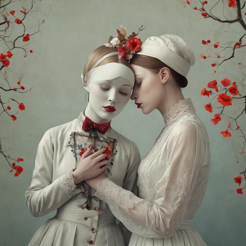 Surreal End of Relationship in Photorealistic Style