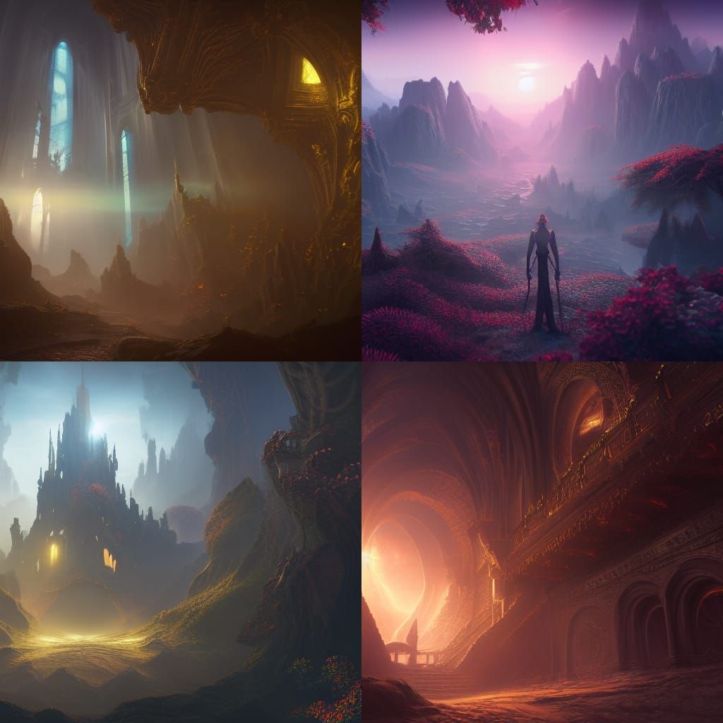 Fantastical Matte Painting: Going Into The Light