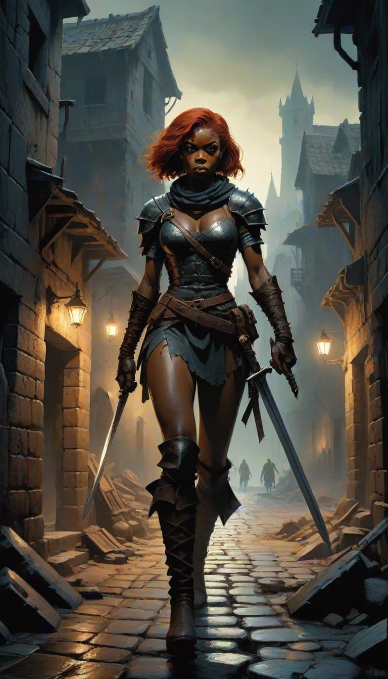 Medieval Thief in Dark Fantasy World
