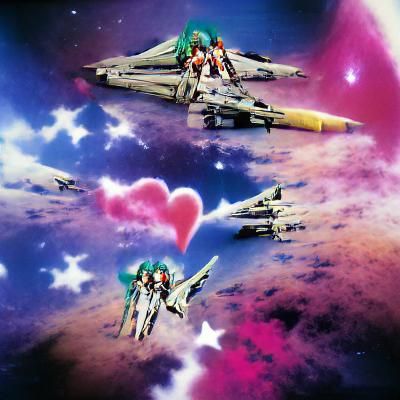 Macross Inspired Mecha Scene