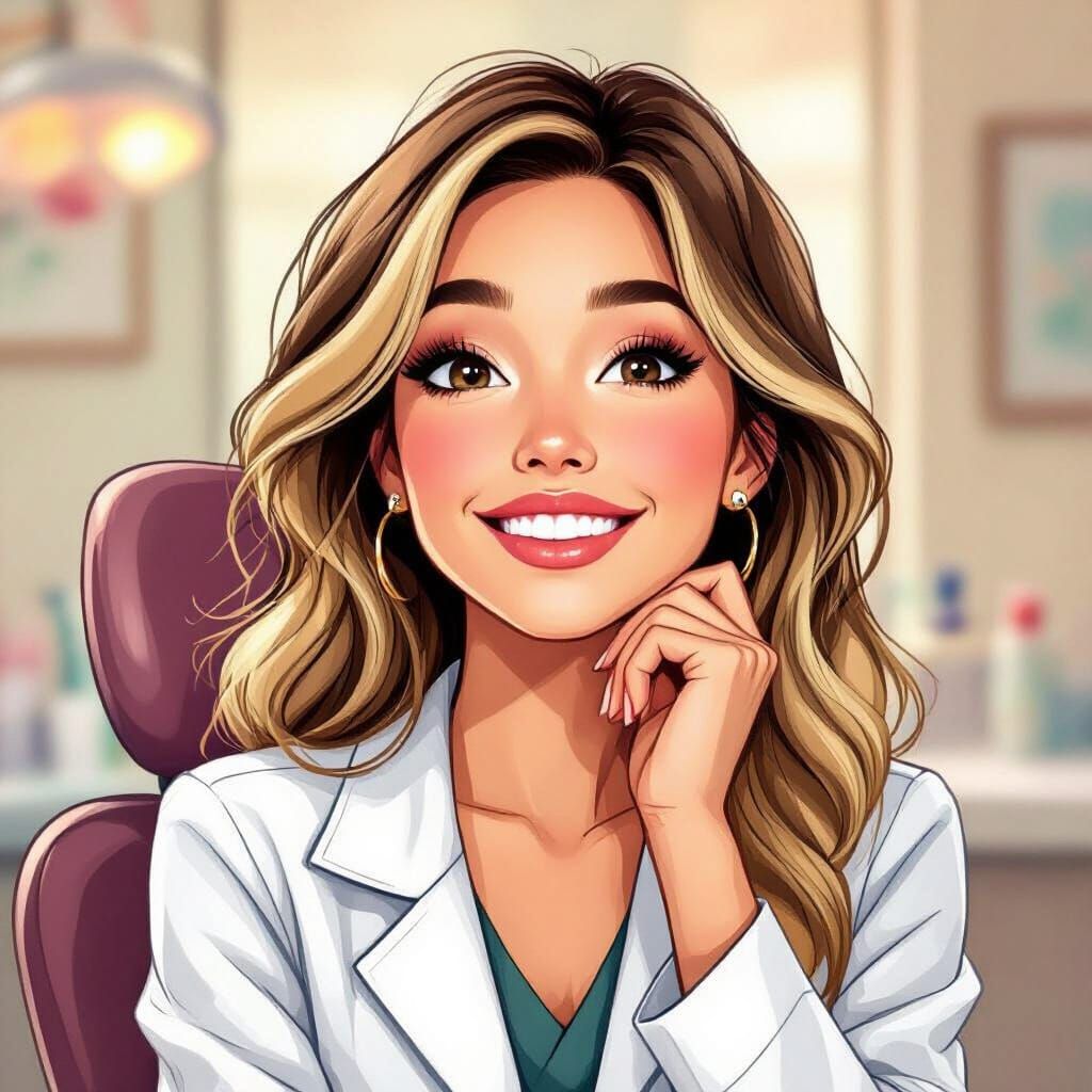 Dentist's Romantic Daydream: An Illustration