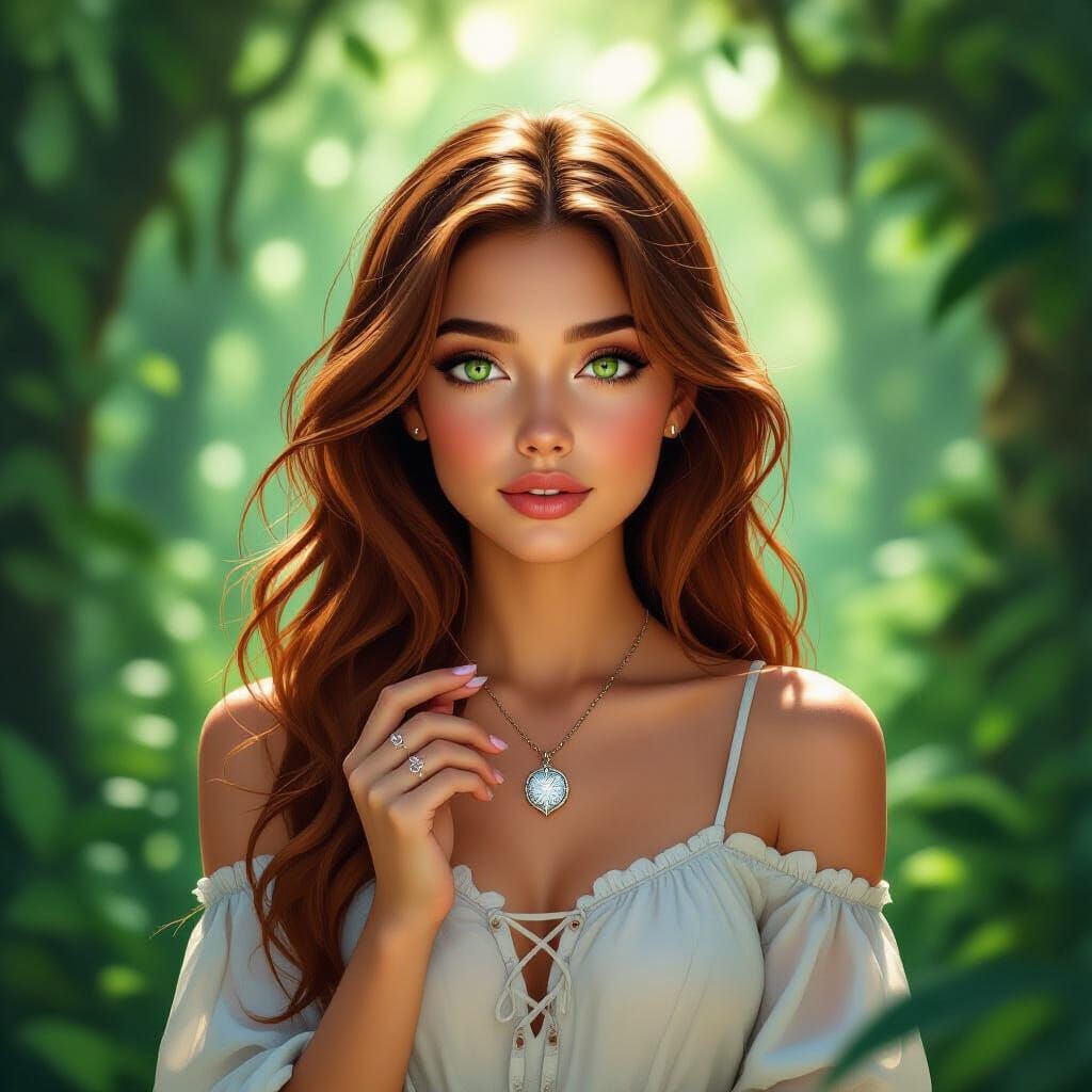 Ethereal Forest Portrait of Lianna Grownare