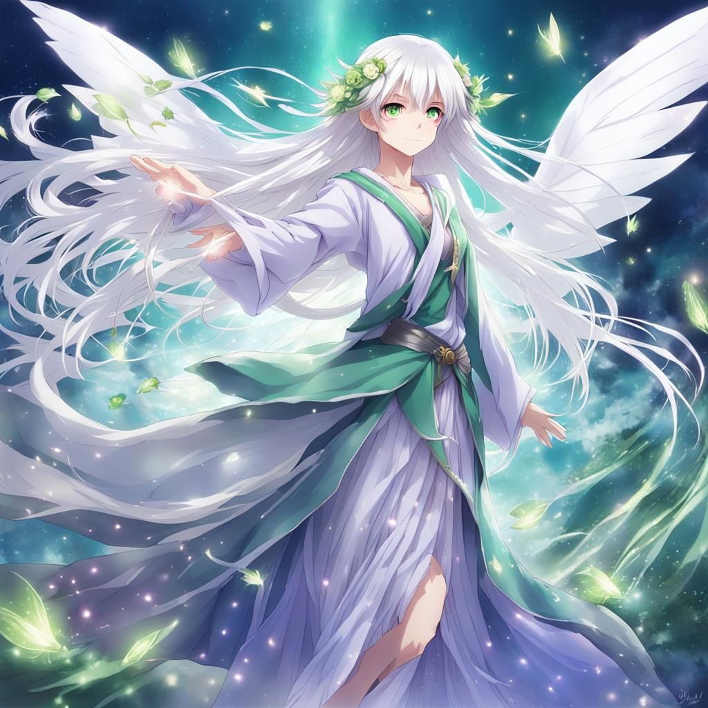 Beautiful Fairy Disguised as Human: Anime Art