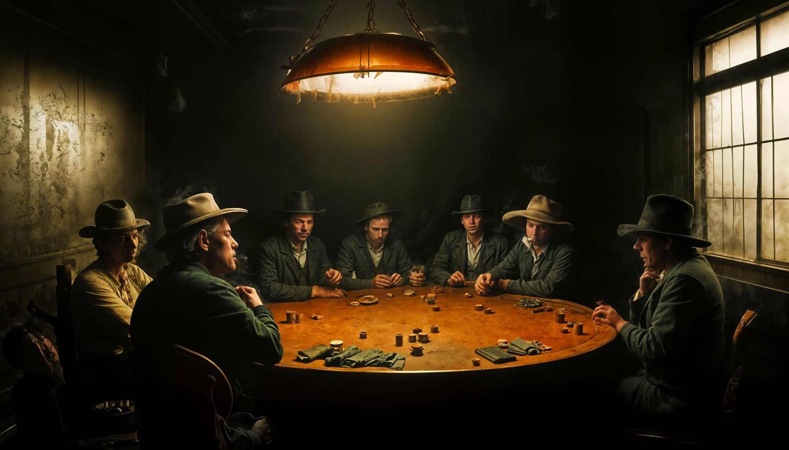 Gritty Backroom Scene in a 1930s Nightclub