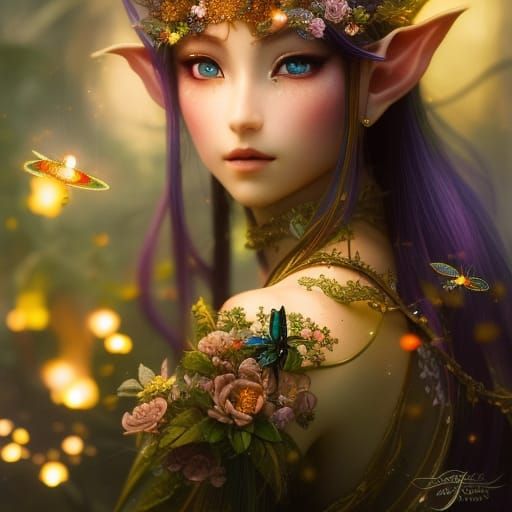 Beautiful elven lady