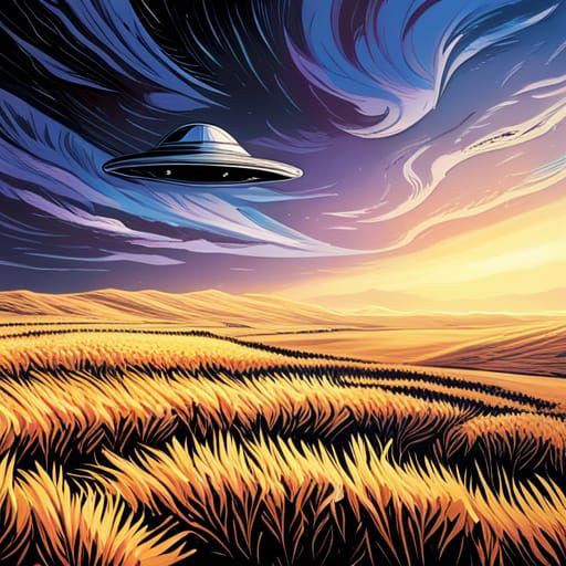 George Jetson's UFO Flight: Comic Book Art