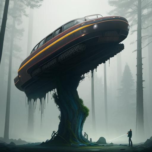 Giant Sandwich in Mystical Forest: Splash Art