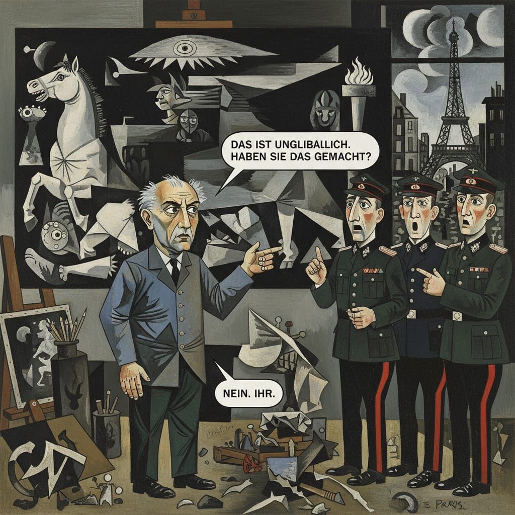 Picasso's Guernica Confrontation in Paris, 1940