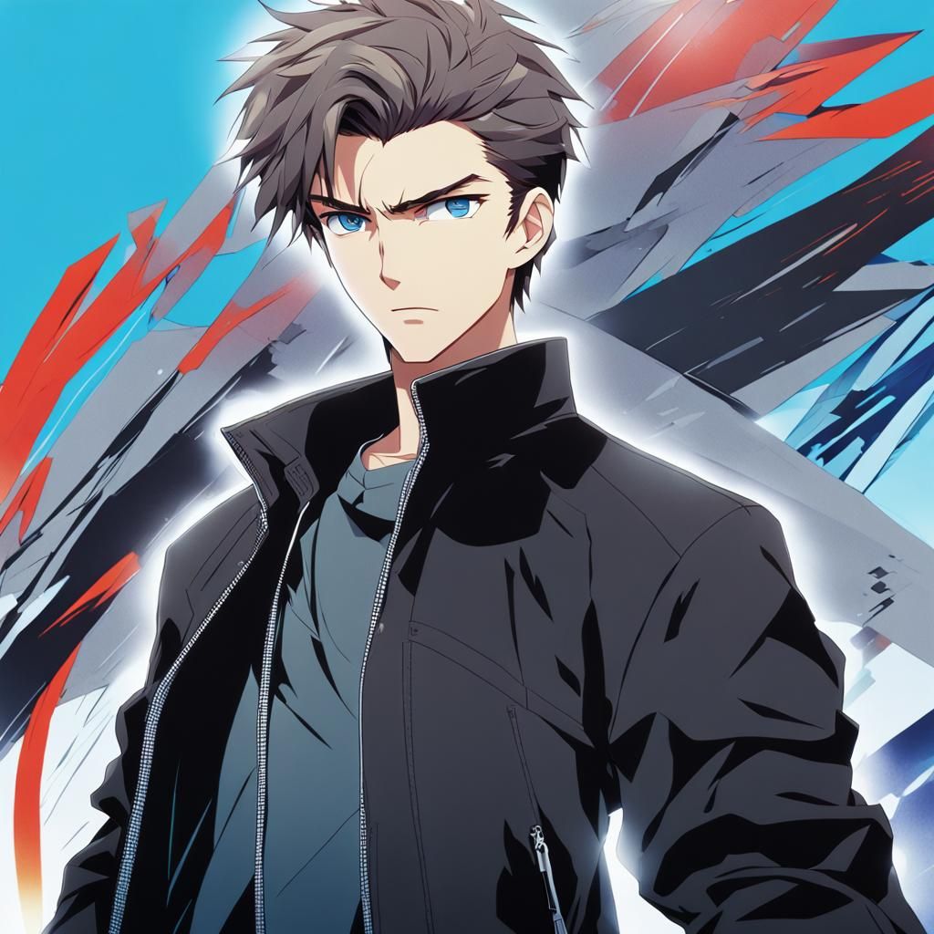 Anime Portrait of Liam in CLAMP Style