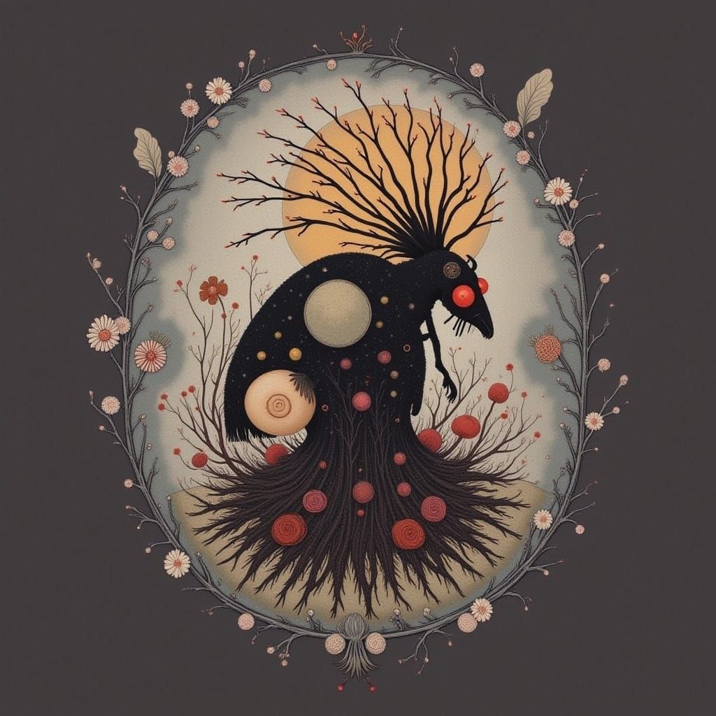 Intricate Digital Art with Unique Textures