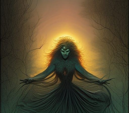 Beksiński-Inspired Comic Book Art