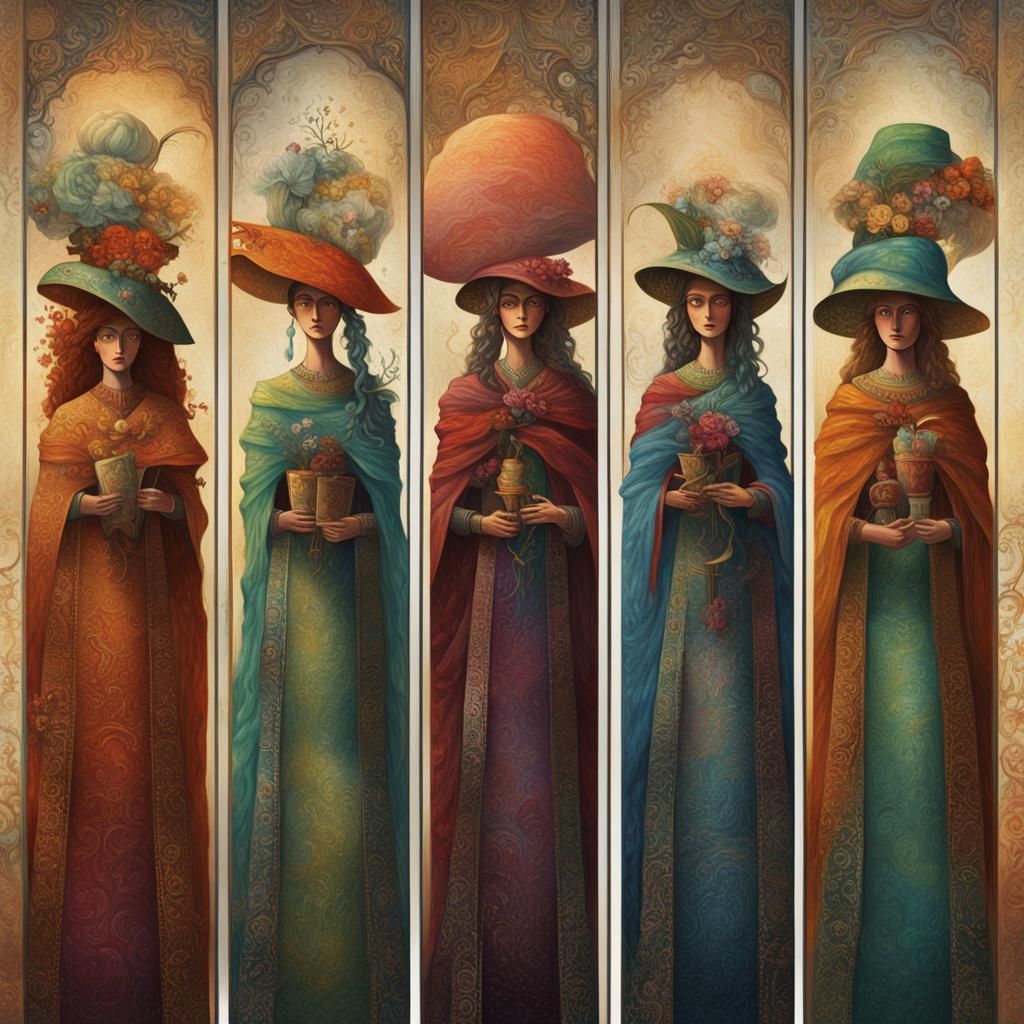 Whimsical Fantasy Art of Five Women