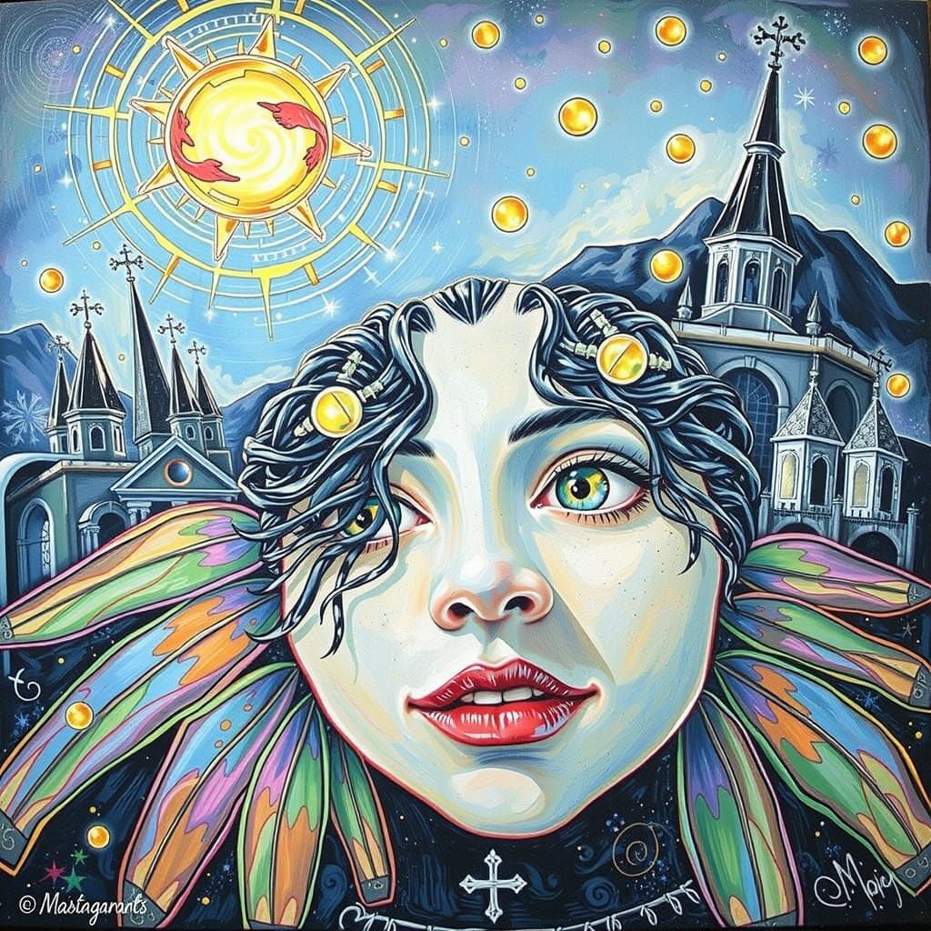 Dramatic, Maximalist Masterpiece in Triadic Colors