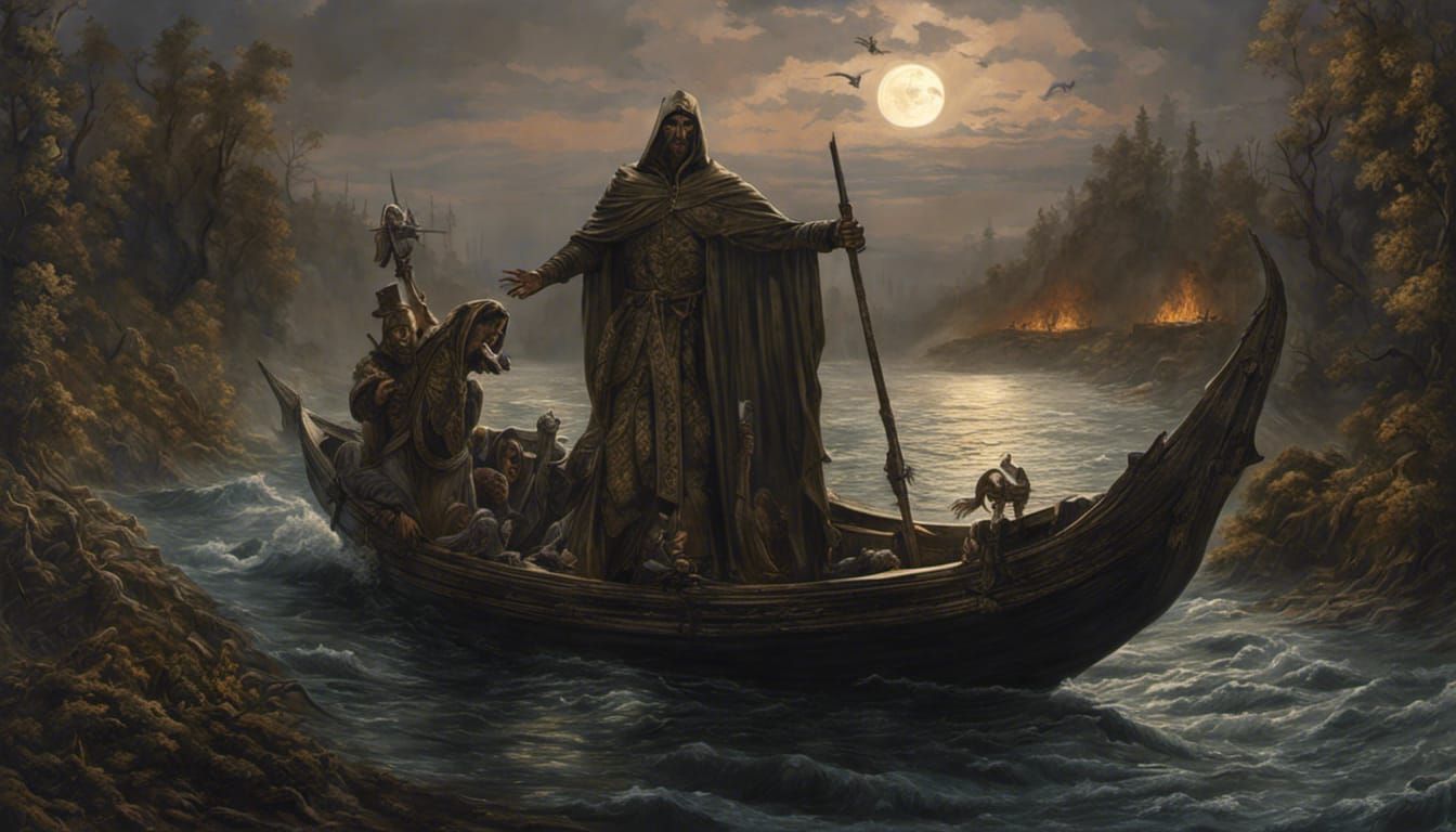 Charon Crossing the River Styx 3