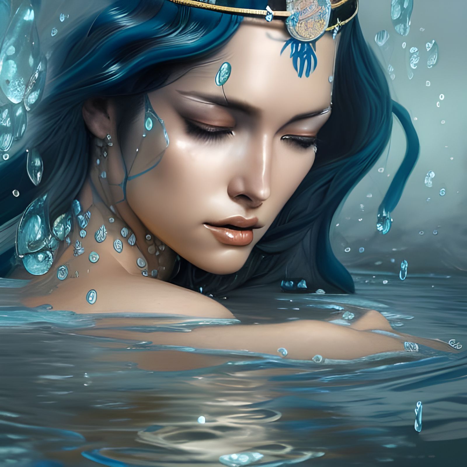 Water Empress Nico Robin Portrait
