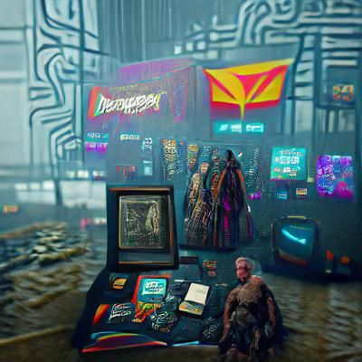 Cyberpunk Cityscape: Dystopian Future in Neon