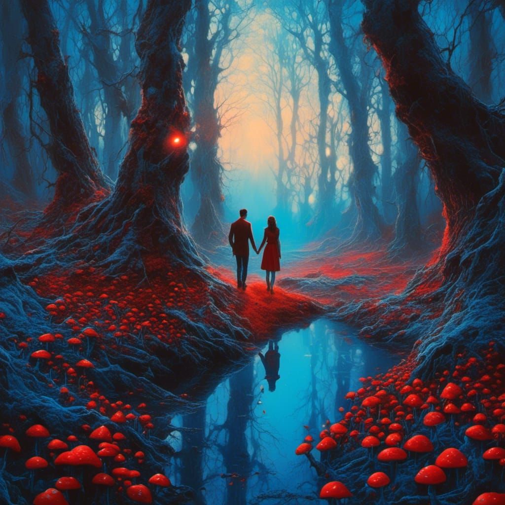 Mystical Forest: Psychedelic Art of a Couple